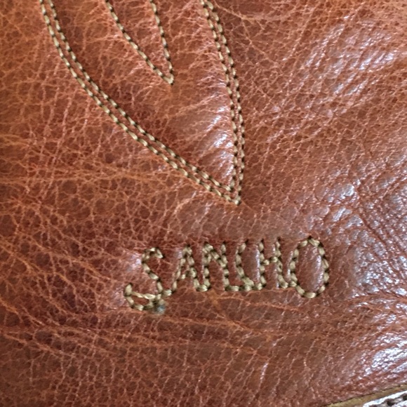 SANCHO Vintage Brown Leather Western Cowboy Boots - Picture 9 of 12